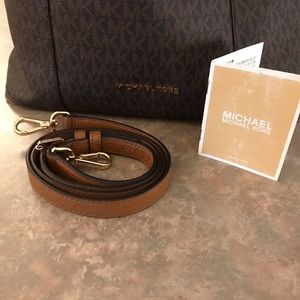 Michael Kors Large Monogram Brooklyn Shoulder Bag